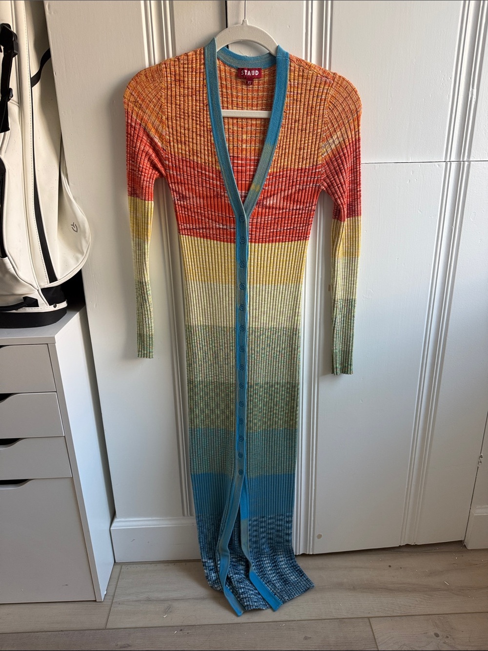 STAUD Multicolor Ribbed Dress - Picture 2 of 4